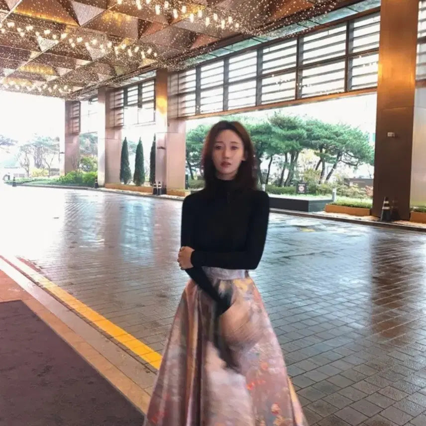 [BUNJANG] Joyful Design Watercolor Skirt / 조이풀디자인 수채화 스커트