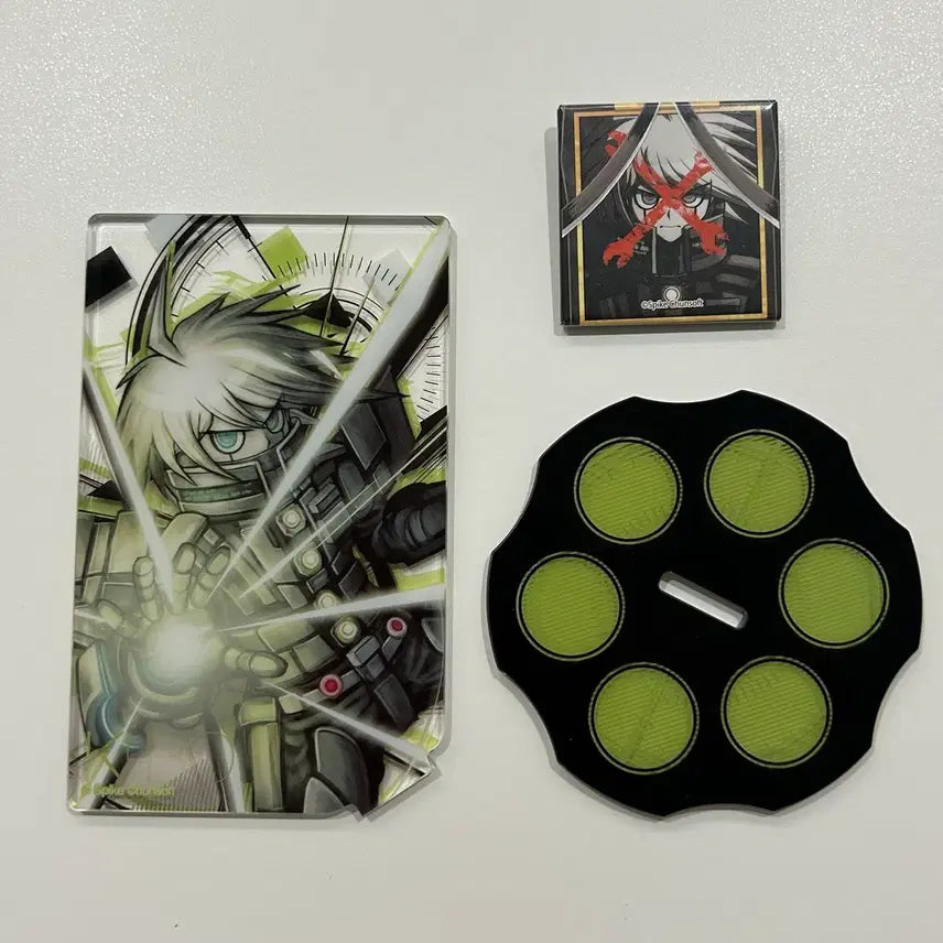 [BUNJANG] Danganronpa Dangan New Dangan Kibo Acrylic Stand & Portrait Badge Bundle Set / 일괄) 단간론파 단간 뉴단 키보 아크릴 스탠드 영정 뱃지