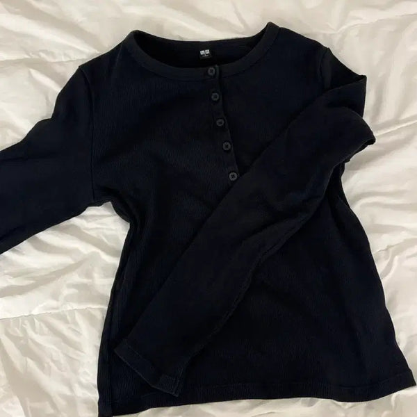 [BUNJANG] Uniqlo Long Sleeve T-Shirt / 유니클로 긴팔 티셔츠