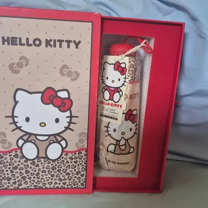 [BUNJANG] Hello Kitty Leopard Print Umbrella / 호피키티양우산 새상품