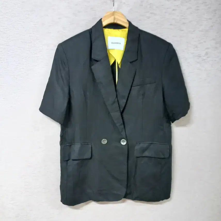 [BUNJANG] GUINNESS Black Linen Jacket Women / B7-28/GUINNESS 블랙 린넨자켓 여성