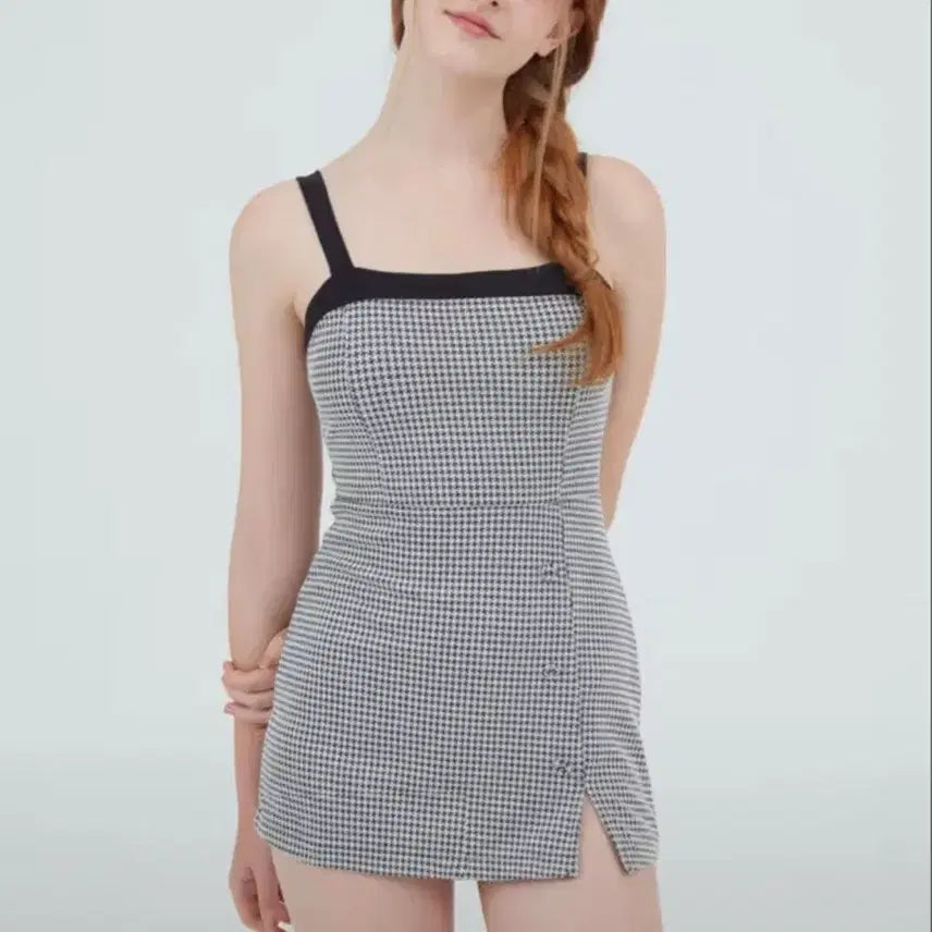 [BUNJANG] Coralique Check Monokini Black S / 코랄리크 체크 모노키니 블랙 S