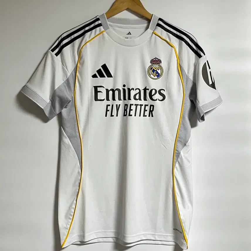 [BUNJANG] Adidas Real Madrid 25-26 Replica Long Sleeve Home Jersey (Men's M) / 공용 아디다스 레플리카 레알마드리드 25-26 논마킹 홈 져지 롱슬리브 M