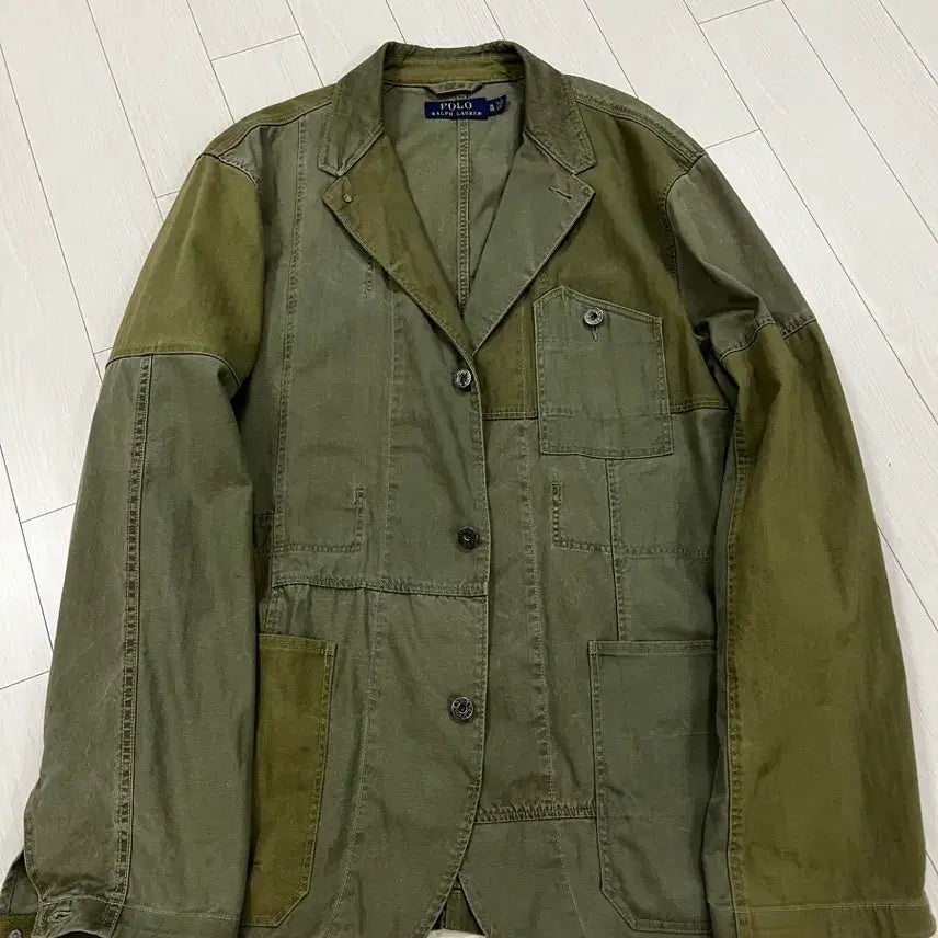 [BUNJANG] Polo Ralph Lauren Patchwork Jacket / 폴로랄프로렌 패치 워크 자켓