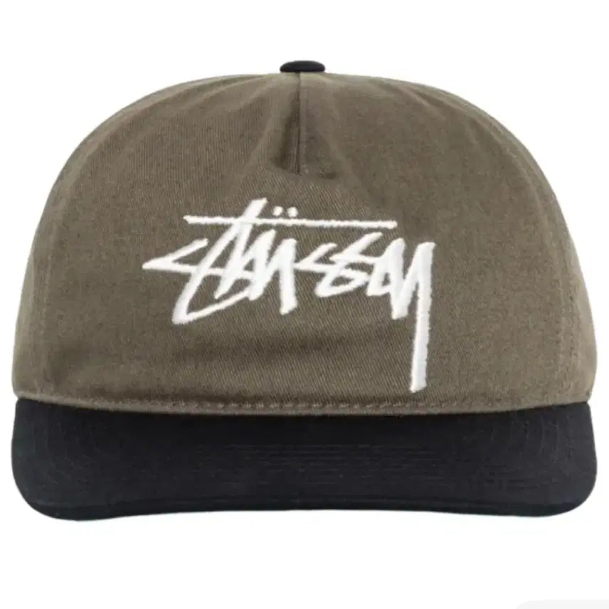 [BUNJANG] Stussy Mid Depts Big Stock Snapback Olive / 스투시 미드 뎁스 빅 스탁 스냅백 올리브