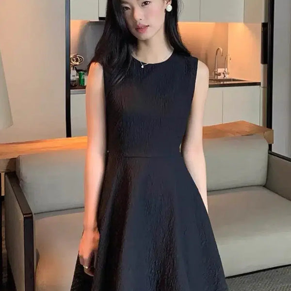 [BUNJANG] Pusumede Sleeveless Mini Dress / 블랙민소매원피스 pusumede