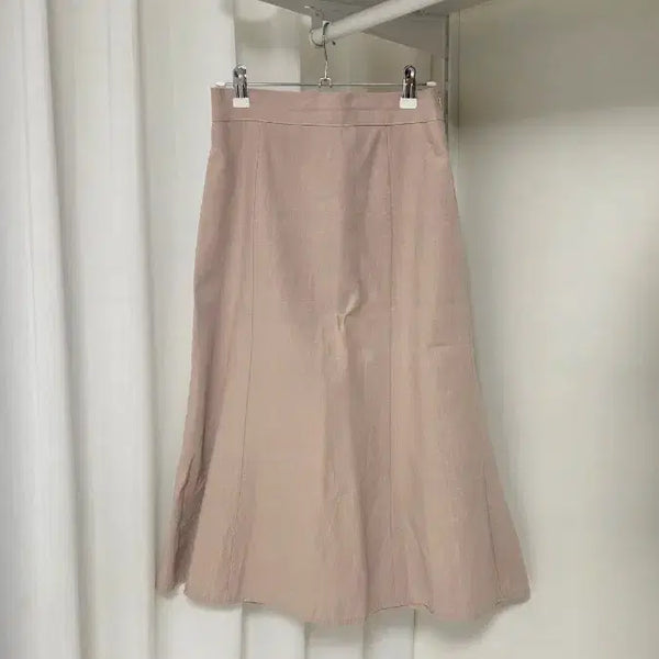 [BUNJANG] Beige Linen Mermaid Line Long Skirt / 베이지 린넨 롱 스커트 롱치마 인어치마 여름치마