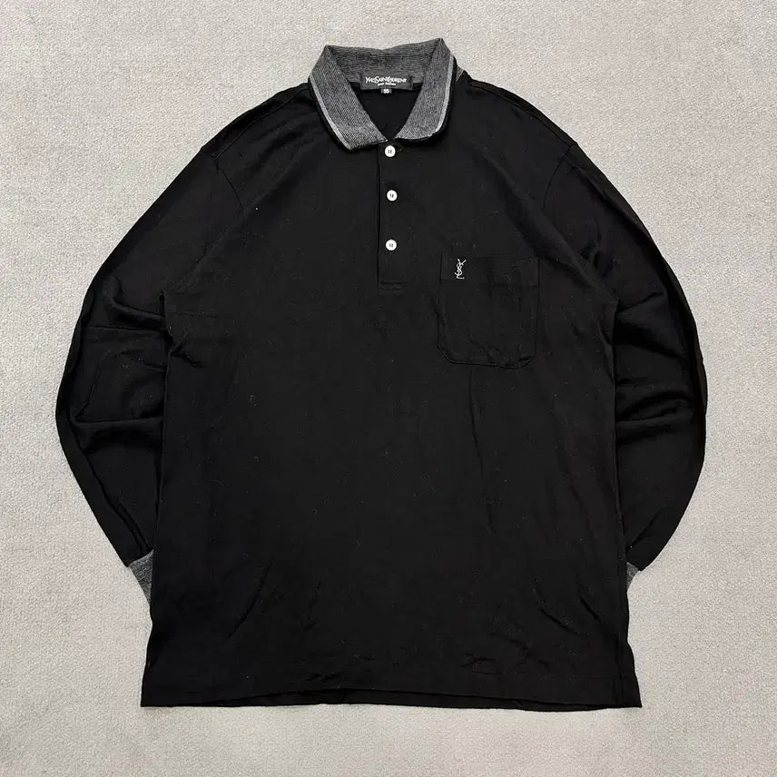 [BUNJANG] Saint Laurent Long Sleeve Collar T-Shirt / 95 입생로랑 롱슬리브 카라 티셔츠