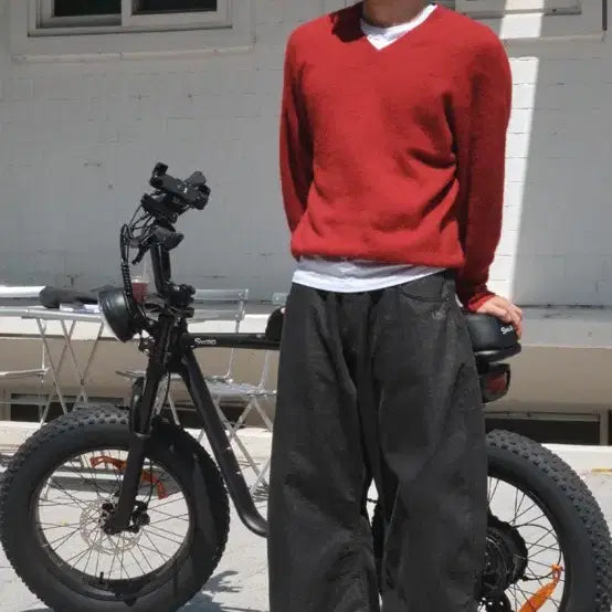 [BUNJANG] Intempomood Curved Wide Denim Pants (M) / 인템포무드 커브드 와이드 데님 팬츠 M