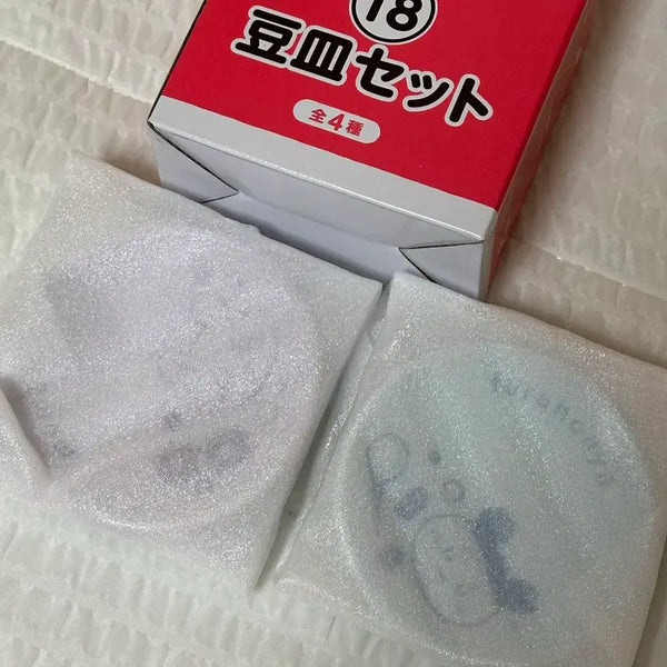 [BUNJANG] Chiikawa Animai Kuji 18th Momonga & Kani Bowl Set / 치이카와 애니마이 쿠지 18번 모몽가&카니 그릇세트