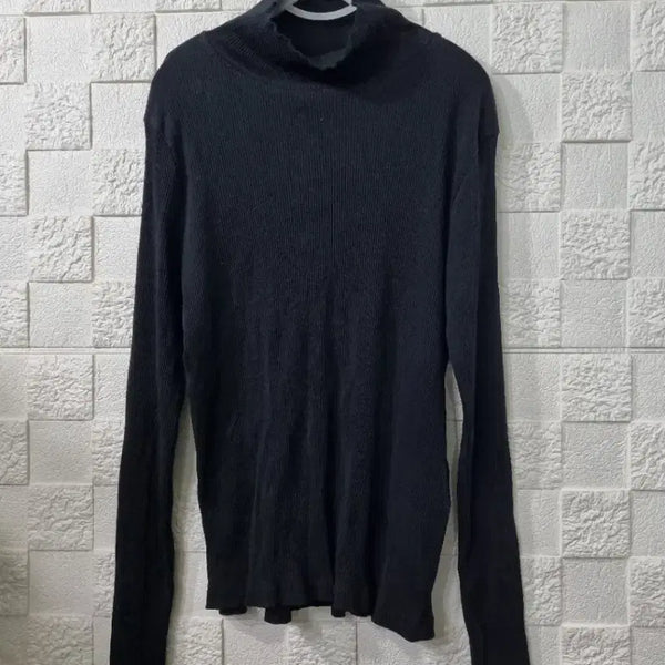 [BUNJANG] Songzio 100G Black Turtleneck Knit / 블랙 터틀넥 니트 (송지오 100호 골지 검정)
