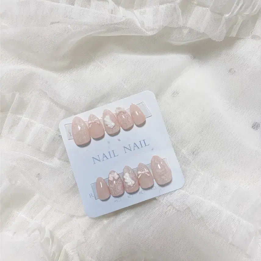 [BUNJANG] Angel Lace Nail Tips / 엔젤레이스 네일팁