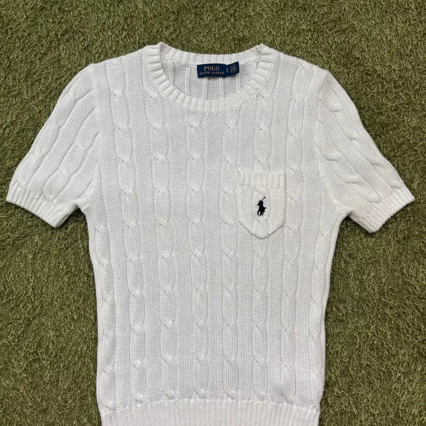 [BUNJANG] Polo Cotton Knit T-Shirt / 폴로 코튼 티셔츠 니트티