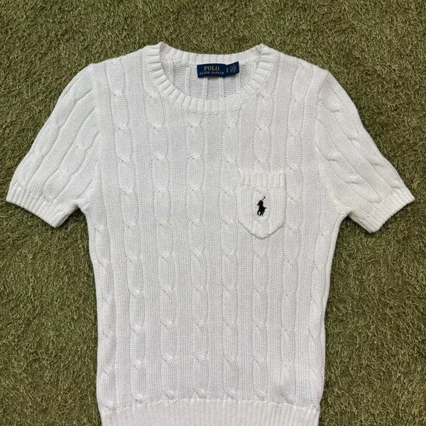 [BUNJANG] Polo Cotton Knit T-Shirt / 폴로 코튼 티셔츠 니트티