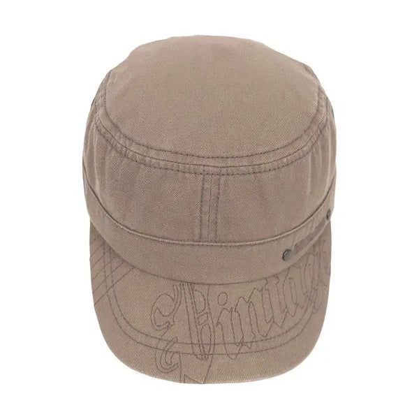 [BUNJANG] BUCKAROO Khaki Lettering Embroidery Military Cap / 버커루 카키 레터링 자수 군모 캡