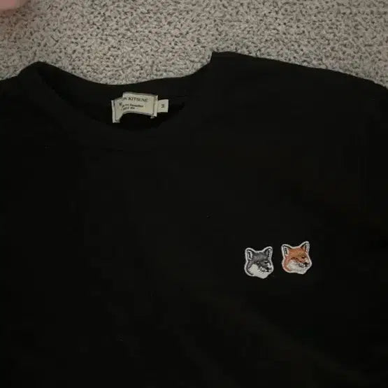 [BUNJANG] Maison Kitsuné Short Sleeve T-Shirt Black M / 메종키츠네 반팔 블랙M