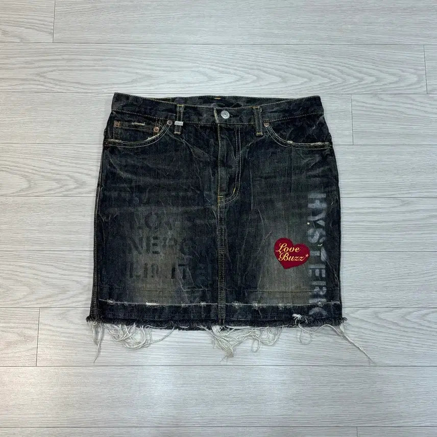 [BUNJANG] Hysteric Glamour Denim Mini Skirt / Hysteric Glamour 히스테릭글래머 데님 미니스커트