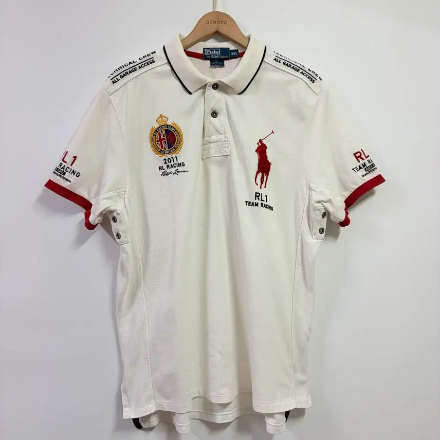 [BUNJANG] Polo Ralph Lauren Big Pony Racing Short Sleeve Polo Shirt 2XL / [2XL] 폴로 빅포니 레이싱 반팔 카라티