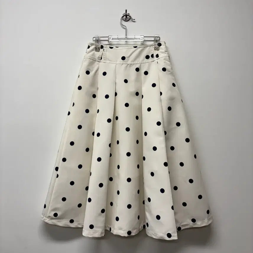 [BUNJANG] AtG Polka Dot Pattern Long Skirt Size 55 / The AtG 도트 패턴 롱 스커트 55(새상품급)