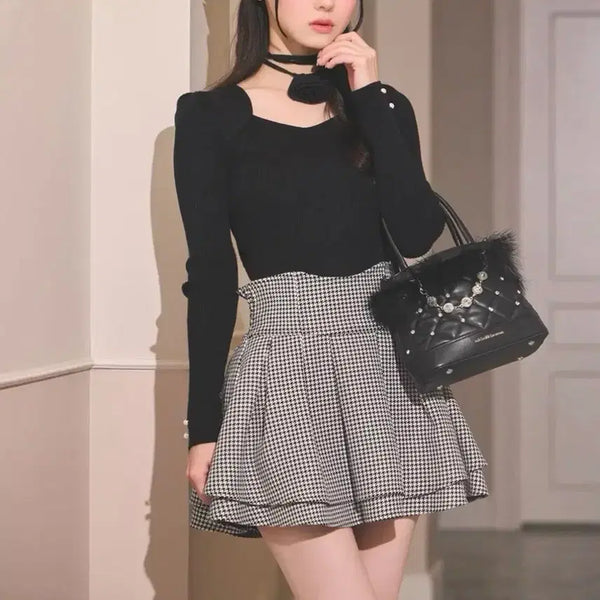 [BUNJANG] Michelle Macaron Chidori Mikaku Skirt XS / 미셸마카롱 치도리 미각 스커트 xs