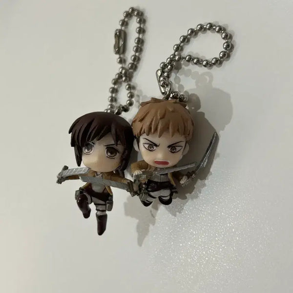 [BUNJANG] Attack on Titan Jean, Sasha Gacha Mini Keychain Bundle Set / 일괄) 진격거 진격의 거인 쟝 키르슈타인 사샤 스윙 가챠 미니 키링