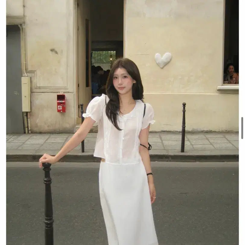 [BUNJANG] Ondemin Midi Skirt Ivory / (새상품)온드민 미디스커트 아이보리