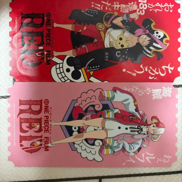 [BUNJANG] One Piece Film Red Luffy & Uta Card / 원피스 필름 레드 굿즈 루피 우타 카드