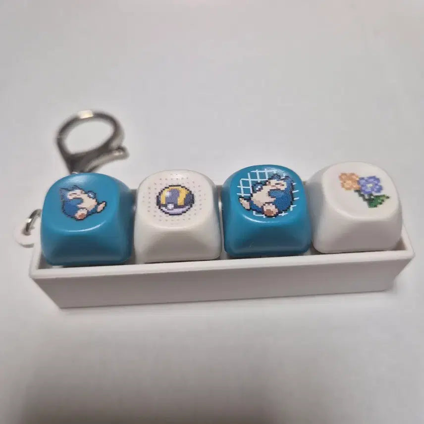 [BUNJANG] Snorlax Keycap Keyring / 잠만보 키캡 키링