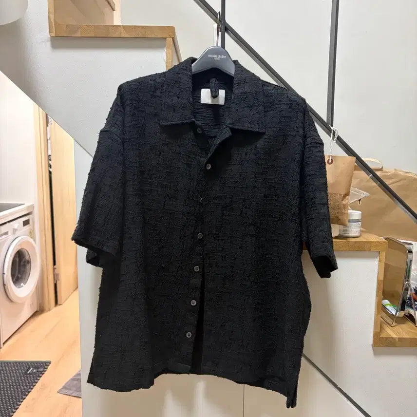 [BUNJANG] DEHO Textile Short-Sleeve Shirt / 데호 DEHO 텍스타일 반팔셔츠