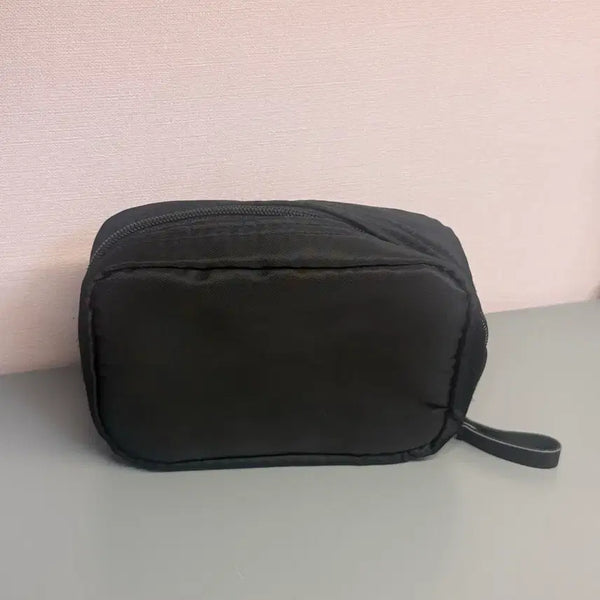 [BUNJANG] Black Cosmetic Pouch / 블랙 화장품 파우치