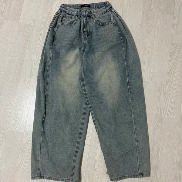 [BUNJANG] Wide Pintuck Washed Pants / 와이드 핀턱 팬츠