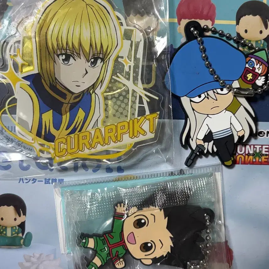 [BUNJANG] Hunter x Hunter Gon Kaito Krupika Rubber Strap Acrylic Keychain Set / 헌터헌터 곤 카이토 러버스트랩 크라피카 아크릴키링