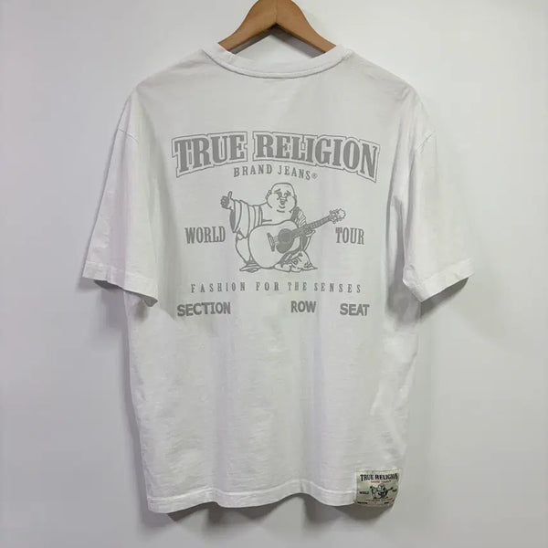 [BUNJANG] True Religion Back Logo Print T-Shirt (Size M) / [M] 트루릴리전 백로고 프린팅 반팔 티셔츠