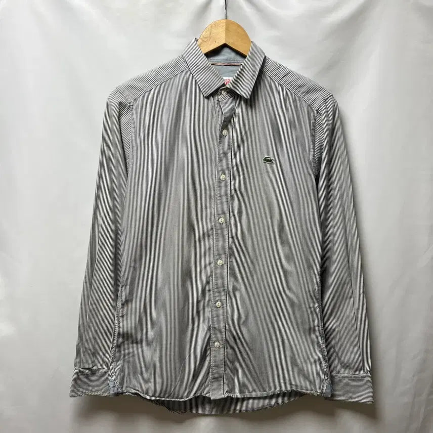 [BUNJANG] Lacoste Live Stripe Shirt (M) / [정품/M] 라코스테 라이브 스트라이프 셔츠