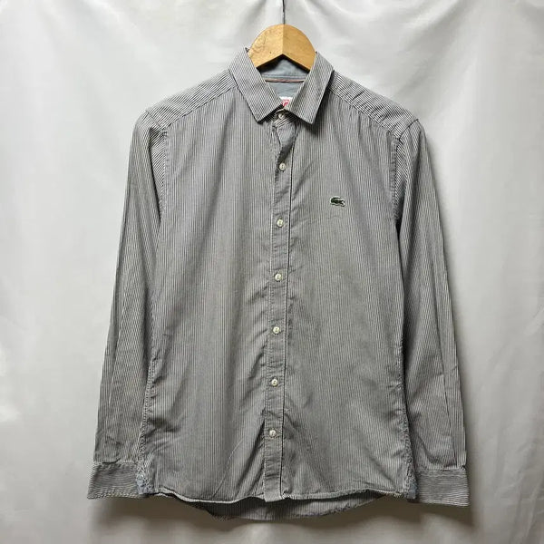 [BUNJANG] Lacoste Live Stripe Shirt (M) / [정품/M] 라코스테 라이브 스트라이프 셔츠
