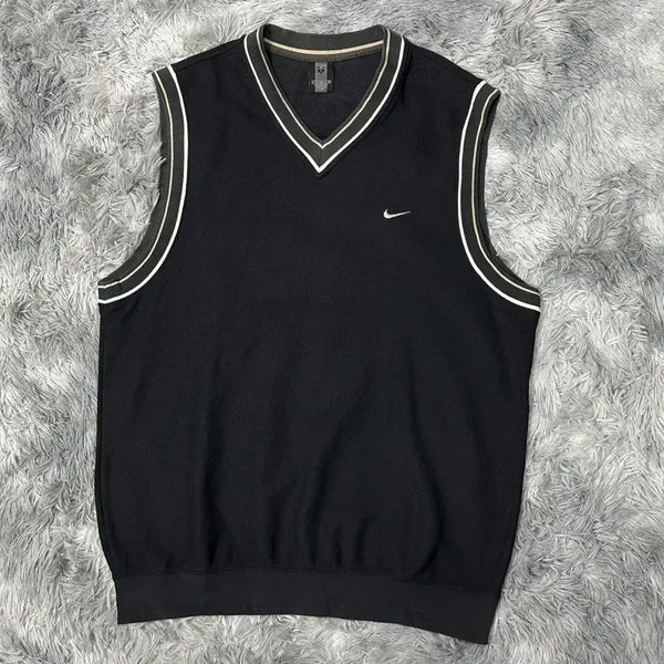 [BUNJANG] Nike Golf Old School Swoosh Vest Black XL / 나이키 골프 올드스쿨 스우시 베스트 블랙