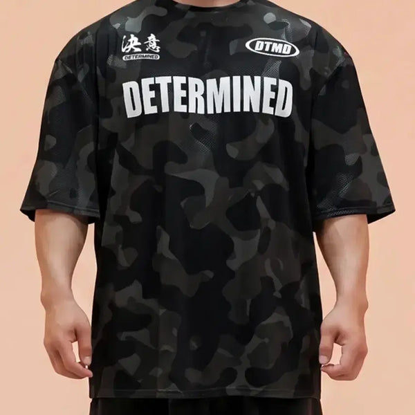[BUNJANG] Determined Carbon Glossy Gym Wear T-Shirt Bundle Set (2XL) / 디터민드 카본글로시 짐웨어 티셔츠 (2개 일괄)
