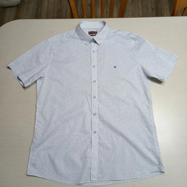[BUNJANG] BRUNO BAFFI Men's Short Sleeve Check Dress Shirt Navy 2XL / 2XL110 BRUNO BAFFI 반팔 셔츠 체크네이비 2XL-235