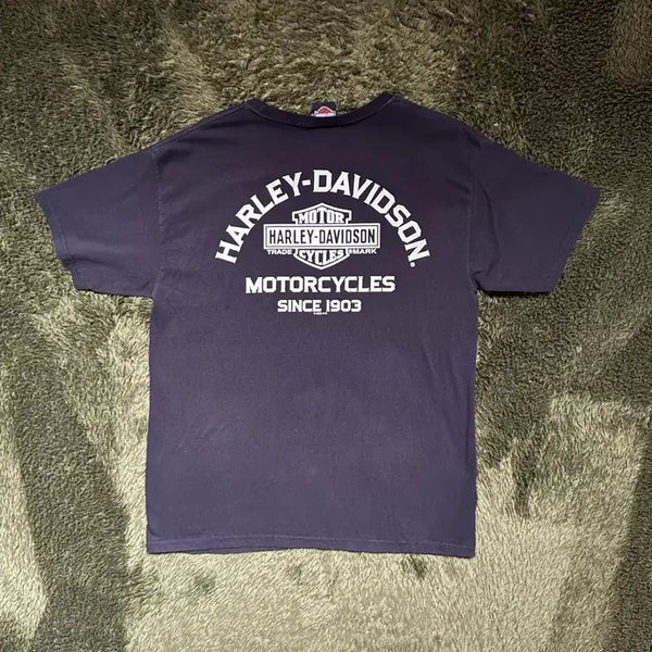 [BUNJANG] Harley-Davidson 2024 Seoul Tribute Tubular T-Shirt Black / [L] 할리데이비슨 2024 서울 트리뷰트 튜블러 티셔츠 블랙