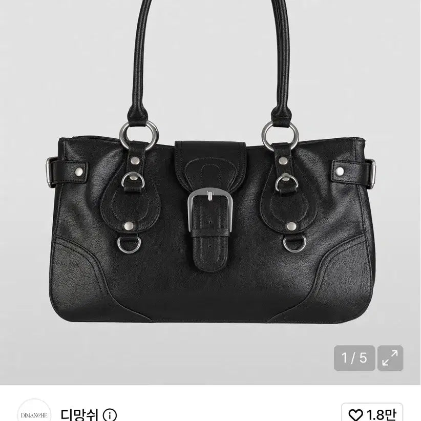 [BUNJANG] Dimanche Editor Bag Black / 디망쉬 에디터백 블랙