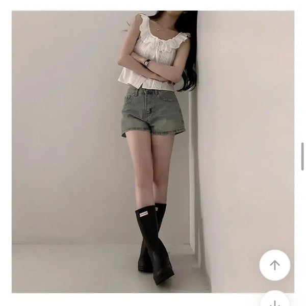 [BUNJANG] Blue Denim Shorts / 청반바지