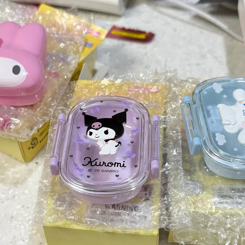 [BUNJANG] Sanrio Character Mini Lunch Box Figure Case / 산리오 미니 도시락 피규어 케이스 새상품 키티교환