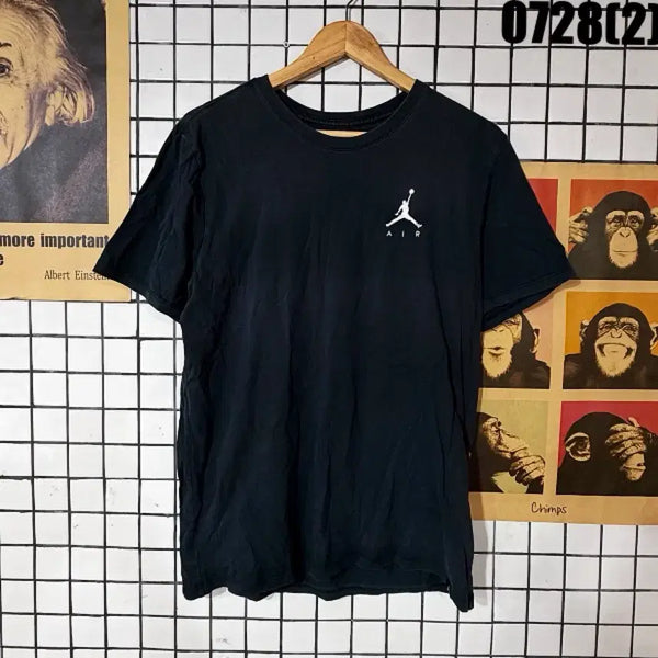 [BUNJANG] Nike Air Jordan Short Sleeve T-Shirt Black XL / 나이키 에어 조던 반팔티 블랙 XL 0728