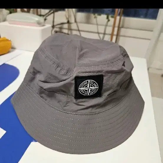 [BUNJANG] Stone Island Grey Bucket Hat / 스톤아일랜드 버킷햇 그레이