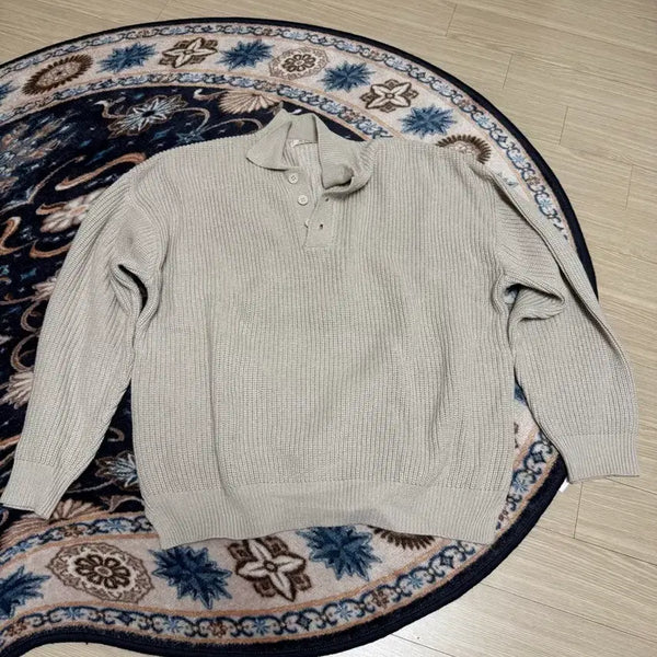 [BUNJANG] Ivory Collar Knit / 아이보리 카라 니트