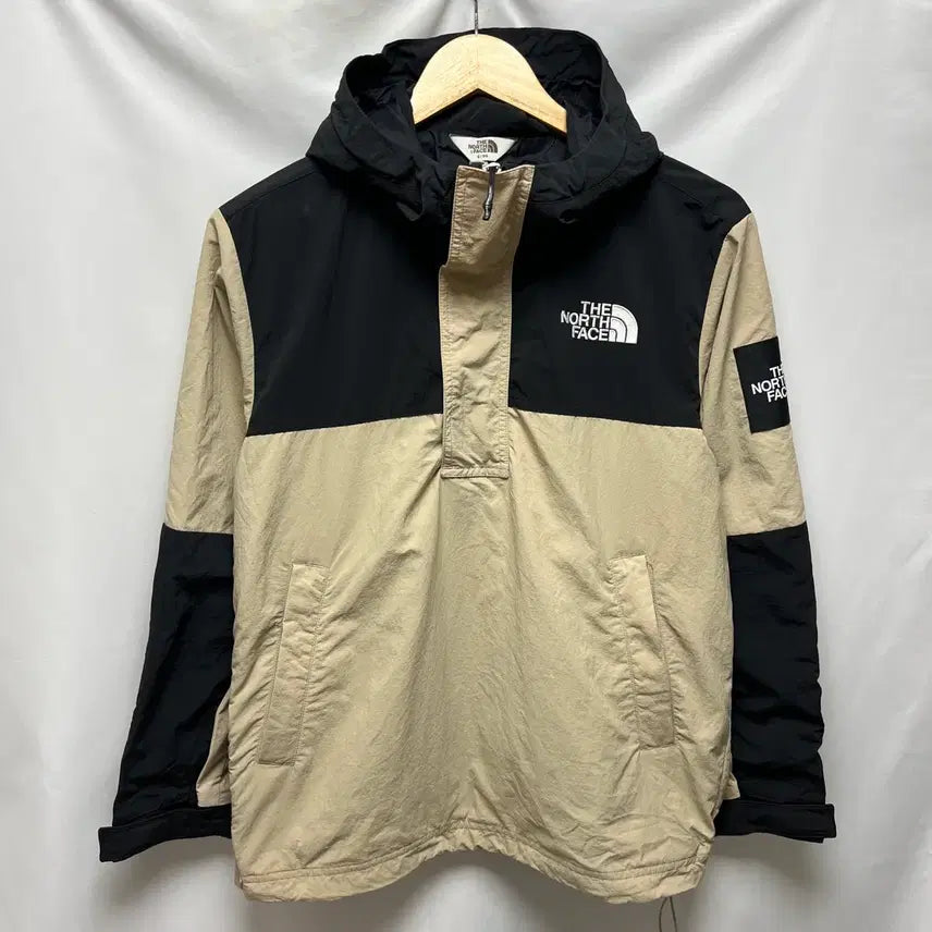 [BUNJANG] The North Face White Label Windbreaker Anorak Beige Black / [정품/S] 노스페이스 화이트라벨 베이지 블랙 바람막이 아노락