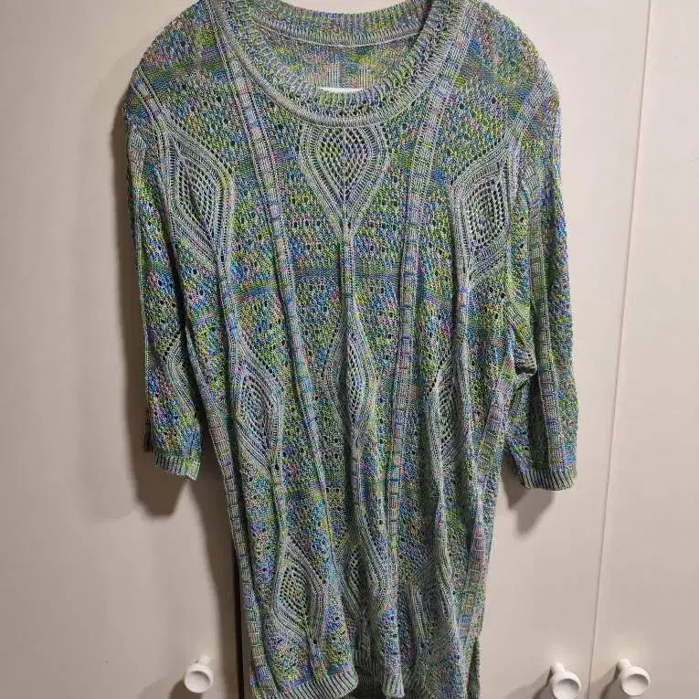 [BUNJANG] Women's Acrylic Rayon Silk Blend Short Sleeve Knit / 여성 F 일제 아크릴 레이온 실크 혼방 반팔 니트