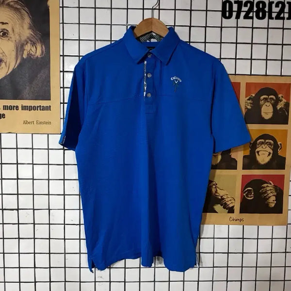 [BUNJANG] Callaway Golf Short Sleeve Polo Shirt Blue L / 캘러웨이 골프 반팔 카라티 블루 L 0728