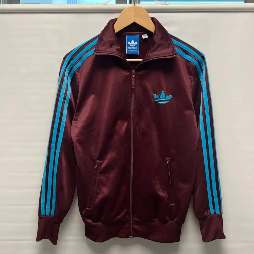 [BUNJANG] Adidas Firebird Burgundy Maroon Track Top Jersey Size 85 / [정품/85] 아디다스 구파이어버드 버건디 마룬 하늘민트 트랙탑 져지