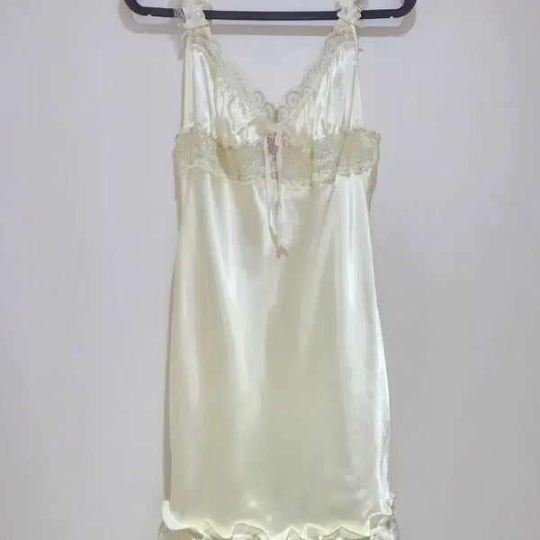 [BUNJANG] EBLIN Silk Slip Pajamas Ivory / 에블린 새상품 실크 슬립